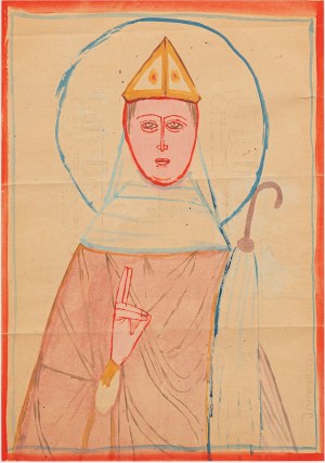 Jerzy NOWOSIELSKI (1923 - 2011), St. Norbert - double-sided work