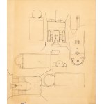 Jerzy NOWOSIELSKI (1923 - 2011), Projekty sakralne - bryła i wnętrze - praca dwustronna