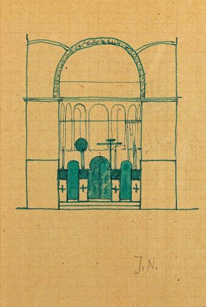 Jerzy NOWOSIELSKI (1923 - 2011), Design of an iconostasis - double-sided work