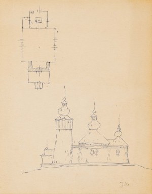 Jerzy NOWOSIELSKI (1923 - 2011), Wooden church, 1970s.