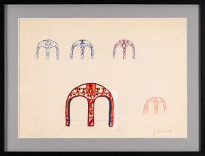Jerzy NOWOSIELSKI (1923 - 2011), Designs for the polychromy of the vestibule of the Dormition of the Blessed Virgin Mary Orthodox Church in Cracow, 1960s-70s.