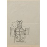 Jerzy NOWOSIELSKI (1923 - 2011), Projekt polichromii - szkice - praca dwustronna
