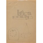 Jerzy NOWOSIELSKI (1923 - 2011), Projekt bryły kościoła - praca dwustronna