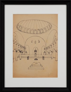 Jerzy NOWOSIELSKI (1923 - 2011), Interior of the temple - project