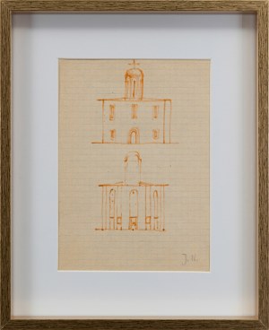 Jerzy NOWOSIELSKI (1923 - 2011), Drawings of a temple - double-sided work