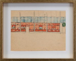 Jerzy NOWOSIELSKI (1923 - 2011), Sketch of a polychrome - double-sided work