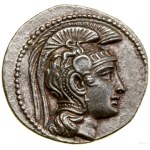 Tetradrachma, (ca. 132-131 BC), Athens; Av: Head of Athena....