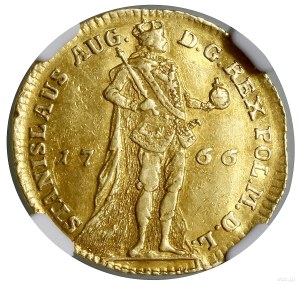 Dukat, 1766, Warszawa; stojąca postać, ex. KAROLKIEWICZ