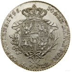 Six-gold thaler, 1795, Warsaw; Av: King