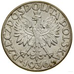 5 zlotych, 1936, Warsaw; Sailing ship; Kop. 2962 (R), Pa...