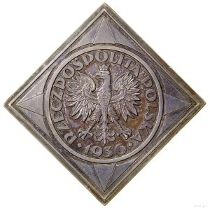 Klipa 5 złotych, 1936, Warszawa; Żaglowiec; Aw: Orzeł, ...