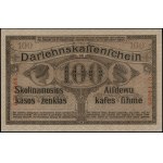 100 marks, 4.04.1918, Kaunas; numbering 0714068; Jablonsk...