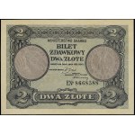 Pass ticket - 2 zlote, 1.05.1925; E series, numbering....