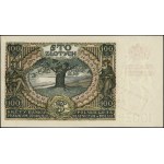 100 zlotych, (1939); with original printing on the banknote....