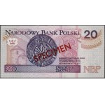 20 zlotys, 25.03.1994; AA series, numbering 0000000, cz...
