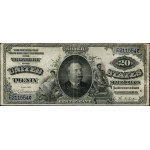 $20, 1891; series E211554, signatures Rosecrans and Ne...