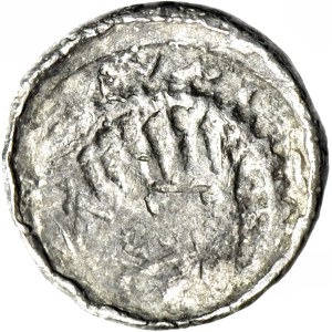 Ladislaus I Herman 1081-1102, Denarius, Wroclaw, St. John's head, long hair