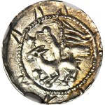 R-, Władysław II Wygnaniec 1138-1146, Denar, orzeł i zając, cztery gwiazdy
