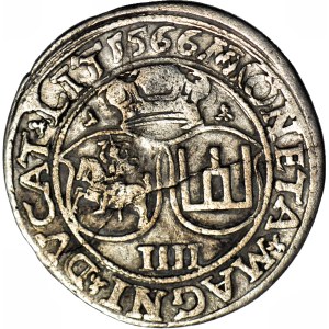 Sigismund II Augustus, Foursquare 1566 Vilnius, L / LIT