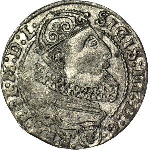 Zygmunt III Waza, Szóstak 1625, Kraków, piękny, połyskowy