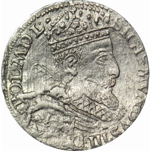 R-, Zygmunt III Grosz 1604 Lewart, Ładny C, R5, T.6mk