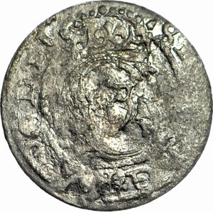 RR-, Zygmunt III Waza, Szeląg 1597, Ryga ODWROTKA, menniczy