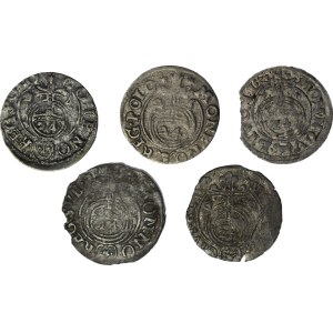 Sigismund III / Gustavus Adolphus / Christine half-tracks, set of 5 pieces