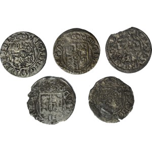 Sigismund III / Gustavus Adolphus / Christine half-tracks, set of 5 pieces
