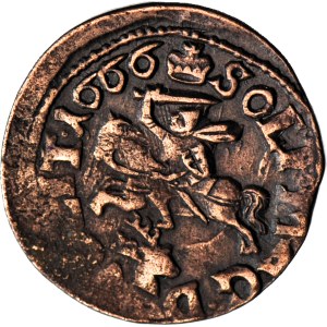 R-, Johannes Kasimir, Litauischer Schilling 1666 Kaunas