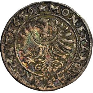 RR-, Silesia, Louis IV of Legnica, 3 krajcars 1659, Brzeg, rare