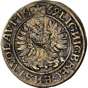 Silesia, Chrystian of Wallachia, 3 krajcary 1669, Brzeg, inverted letters N