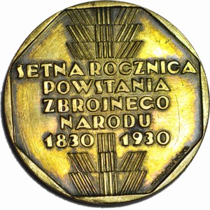 Medaille 1930, ANNUAL - Hundertjahrfeier des Ausbruchs des Novemberaufstandes 1830-1930