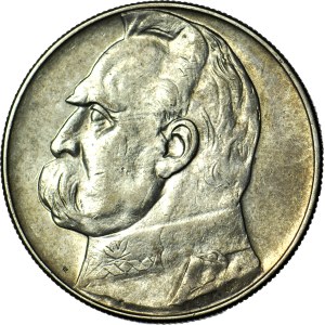 10 zloty 1938, Piłsudski, rare vintage
