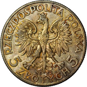 5 złotych 1932, Głowa, Londyn, mennicza