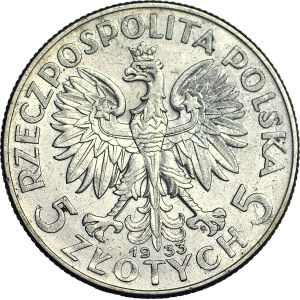 5 oro 1933, testa