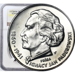 100 Gold 1975 Paderewski, SAMPLE, NIKIEL