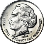 100 Gold 1975 Paderewski, SAMPLE, NIKIEL