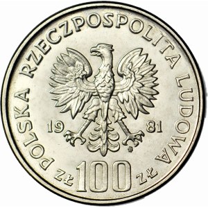 100 zlotých 1981, Kostol Panny Márie v Krakove, SAMPLE, NIKIEL