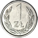 RR-, 1 Zloty 1989, DESTRUKT, VERSCHWINDENDER ADLER, Prägung