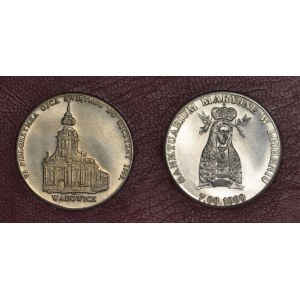 Medaille 1999, Johannes Paul II., Wadowice, Satz mit 2 Stück.