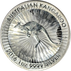 Austrália, Alžbeta II, 1 dolár 2017 - Klokan, 1 oz. Ag 999