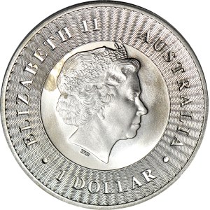 Austrália, Alžbeta II, 1 dolár 2017 - Klokan, 1 oz. Ag 999