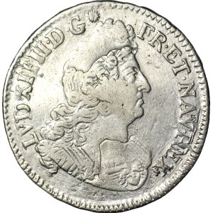 France, Louis XIV, Ecu 1704, Rouen