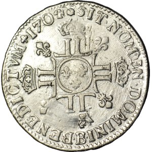 France, Louis XIV, Ecu 1704, Rouen