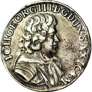 Germany, John George III, 2/3 thaler (guilder), 1686 C-F, Dresden