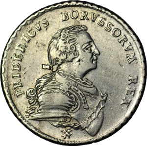 Nemecko, Prusko, Fridrich II, 1/2 toliara (Halftalar) 1750 A, Berlín
