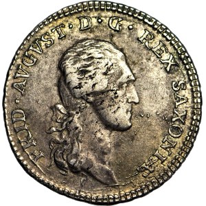 Německo, Sasko, Frederick August, 1/6 Thaler Dresden 1808