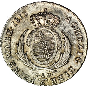 Germany, Saxony, 1/6 thaler 1813, beautiful and rare