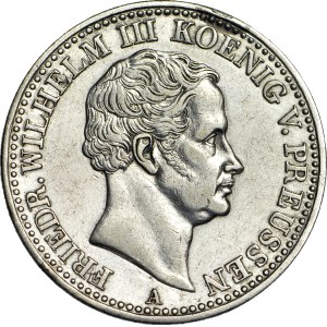 Německo, Prusko, Friedrich Wilhelm III, Thaler 1840 A, Berlín, poslední ročník