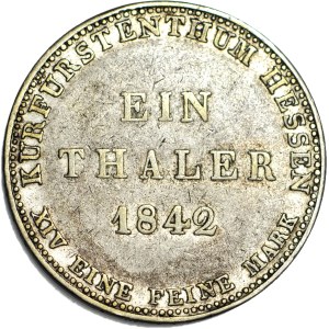 Německo, Hesensko, Thaler 1842